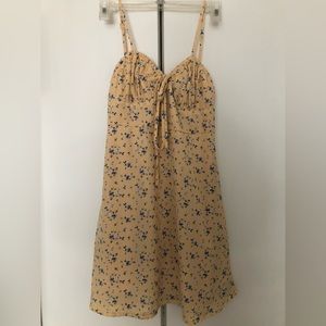 Yellow pastel floral sundress